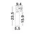Spot sina LED, Nova Luce Eurika, 10W, 3000K, alb, 3 circuite