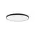 Plafoniera LED Nova Luce Perfect, 120W, 3000K, D100 cm, negru, dimabil Triac
