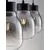 Pendul, Nova Luce Blacu, 3xE27, fumuriu-negru, liniar