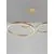 Pendul LED, Nova Luce Elowen, 181W, 3000K, auriu, dimabil, Triac