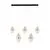 Pendul LED, Nova Luce Egna, 58W, 3000K, auriu-negru