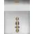 Pendul LED, Nova Luce Coen, 20W, 3000K, auriu-fumuriu-negru