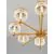 Lustra LED, Nova Luce Bion, 48W, 3000K, auriu