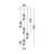 Pendul LED, Nova Luce Seneca, 41W, 3000K, auriu-negru