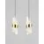 Pendul LED, Nova Luce Seneca, 41W, 3000K, liniar, auriu-negru