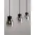 Pendul, Nova Luce Blacu, 3xE27, fumuriu-negru, liniar