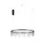 Pendul LED Nova Luce Stellar, 31W, 3000K, D80 cm, H150 cm, negru, dimabil Triac