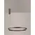 Pendul LED, Nova Luce Elowen, 77W, 3000K, cafeniu, dimabil, Triac