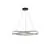 Pendul LED Nova Luce Ofelia, 68W, 3000K, 5637 lumeni, D950 mm, Hmax 1500 mm, negru, dimabil, telecomanda