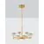 Lustra LED, Nova Luce Bion, 48W, 3000K, auriu
