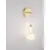 Aplica LED, Nova Luce Movil, 18W, 3000K, auriu-opal, dimabil, Triac