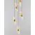 Pendul LED, Nova Luce Seneca, 41W, 3000K, auriu-negru