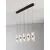 Pendul LED, Nova Luce Seneca, 41W, 3000K, liniar, auriu-negru