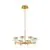 Lustra LED, Nova Luce Bion, 48W, 3000K, auriu