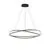 Pendul LED Nova Luce Ofelia, 68W, 3000K, 5637 lumeni, D950 mm, Hmax 1500 mm, negru, dimabil, telecomanda