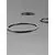 Pendul LED, Nova Luce Elowen, 181W, 3000K, negru, dimabil, Triac