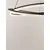 Pendul LED Nova Luce Ofelia, 68W, 3000K, 5637 lumeni, D950 mm, Hmax 1500 mm, negru, dimabil, telecomanda