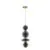 Pendul LED, Nova Luce Coen, 20W, 3000K, auriu-fumuriu-negru