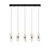 Pendul LED, Nova Luce Seneca, 41W, 3000K, liniar, auriu-negru
