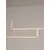 Pendul LED, Nova Luce Strita, 40W, 3000K, auriu satinat, dimabil, Triac
