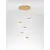 Pendul LED, Nova Luce Bion, 32W, 3000K, auriu