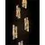 Pendul LED, Nova Luce Seneca, 41W, 3000K, auriu-negru