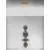 Pendul LED, Nova Luce Coen, 20W, 3000K, auriu-fumuriu-negru