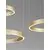 Pendul LED, Nova Luce Elowen, 181W, 3000K, auriu, dimabil, Triac