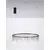 Pendul LED Nova Luce Stellar, 31W, 3000K, D80 cm, H150 cm, negru, dimabil Triac