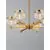 Lustra LED, Nova Luce Bion, 38W, 3000K, auriu