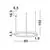 Pendul LED, Nova Luce Elowen, 77W, 3000K, cafeniu, dimabil, Triac