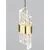Pendul LED, Nova Luce Seneca, 41W, 3000K, liniar, auriu-negru