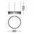 Pendul LED Nova Luce Stellar, 31W, 3000K, D80 cm, H150 cm, negru, dimabil Triac