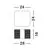 Veioza LED, Nova Luce Valentin, 14W, 3000K, alama, dimabil, cub