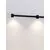Pendul LED Nova Luce Puize, 21W, 3000K, L80 cm, negru, dimabil Triac