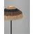 Lampadar, Nova Luce Caro, 1xE27, ratan crem-maro-negru, cablu textil negru