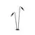 Stalp mic LED, Nova Luce Aether, 10W, 3000K, 520x800mm, negru, IP65