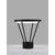 Abajur LED, pentru stalp exterior, Nova Luce Virtus, 16W, 3000K, 300x330mm, negru, IP65