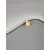 Aplica LED, Nova Luce Wave, 20W, 3000K, forma "S", auriu-negru