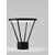 Abajur LED, pentru stalp exterior, Nova Luce Virtus, 16W, 3000K, 300x330mm, negru, IP65