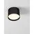 Spot fix LED Nova Luce Ziaza, 17W, 3000K, D120 mm, negru