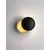 Aplica LED, Nova Luce Solei, 6W, 3000K, foita de aur-negru