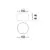 Spot fix Led Nova Luce Ziaza, 10W, 3000K, D100 mm, alb