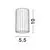 Spot fix Nova Luce Mare, 1xGU10, D55 mm, alb
