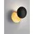 Aplica LED, Nova Luce Solei, 6W, 3000K, foita de aur-negru