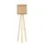 Lampadar, Nova Luce Plette, 1xE27, fibre naturale, cablu textil negru