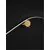 Aplica LED, Nova Luce Wave, 20W, 3000K, forma "S", auriu-negru