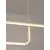 Pendul LED, Nova Luce Strita, 40W, 3000K, auriu satinat, dimabil, Triac