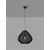 Pendul, Nova Luce Melody, 1xE27, hartie impletita, cablu textil, negru