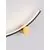 Aplica LED, Nova Luce Wave, 14W, 3000K, forma "C", auriu-negru